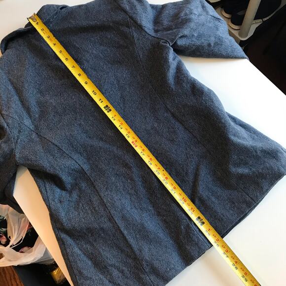 Talbots Vintage Label Women's 8 Petite 8P 100% Wool Blue 3 Button Blazer - Picture 11 of 13